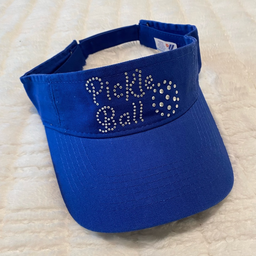 Pickleball Visor with Crystals Royal 💙✨
